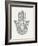 Hamsa II Silver-Courtney Prahl-Framed Art Print