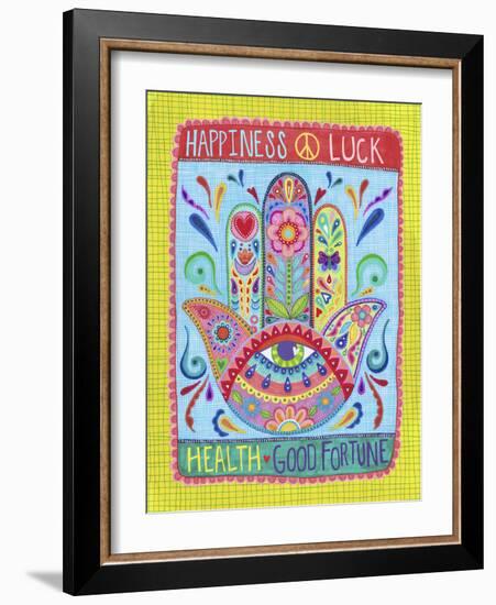 Hamsa of Happiness-Hello Angel-Framed Giclee Print