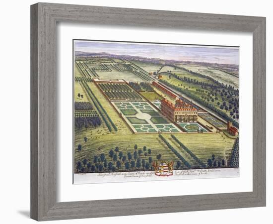 Hamstead Marshall in the county of Berkshire engraved by Johannes Kip-Leonard Knyff-Framed Giclee Print