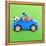 Hamster Driving Miniature Sports Convertible Car-null-Framed Premier Image Canvas