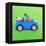 Hamster Driving Miniature Sports Convertible Car-null-Framed Premier Image Canvas