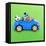 Hamster Driving Miniature Sports Convertible Car-null-Framed Premier Image Canvas