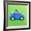 Hamster Driving Miniature Sports Convertible Car-null-Framed Photographic Print