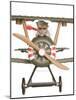 Hamster Flying Aeroplane-null-Mounted Photographic Print