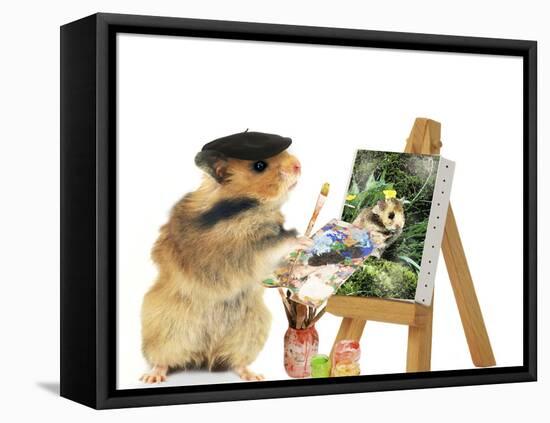 Hamster Painting-null-Framed Premier Image Canvas