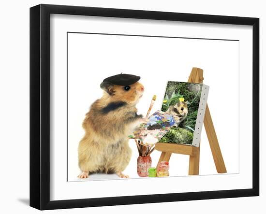 Hamster Painting-null-Framed Photographic Print