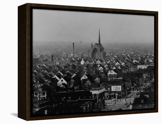 Hamtramck Section of Detroit Populated by Poles, Photo Essay Regarding Polish American Community-John Dominis-Framed Premier Image Canvas