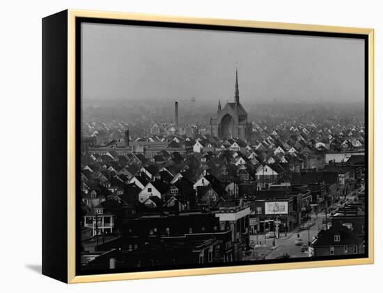 Hamtramck Section of Detroit Populated by Poles, Photo Essay Regarding Polish American Community-John Dominis-Framed Premier Image Canvas