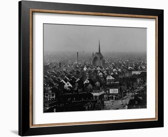 Hamtramck Section of Detroit Populated by Poles, Photo Essay Regarding Polish American Community-John Dominis-Framed Photographic Print