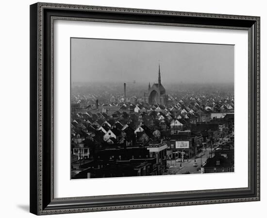 Hamtramck Section of Detroit Populated by Poles, Photo Essay Regarding Polish American Community-John Dominis-Framed Photographic Print