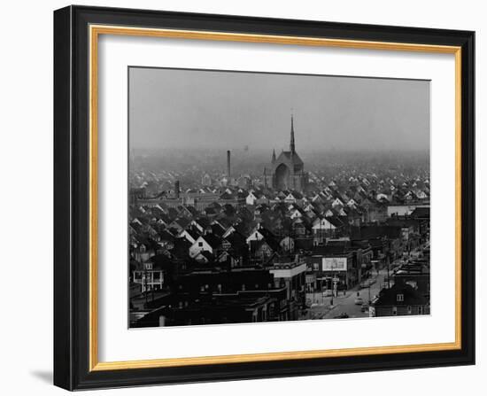Hamtramck Section of Detroit Populated by Poles, Photo Essay Regarding Polish American Community-John Dominis-Framed Photographic Print