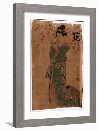 Hana-Utagawa Toyokuni-Framed Premium Giclee Print