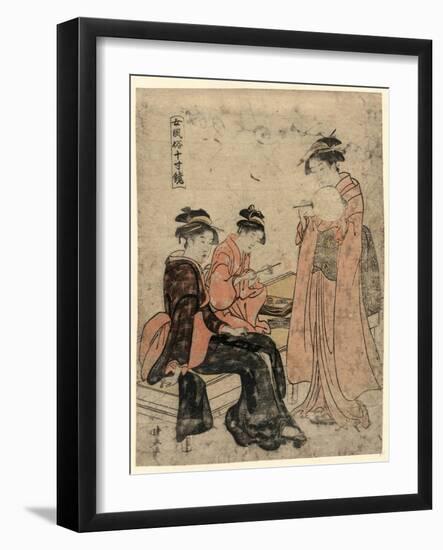 Hanabi-Torii Kiyonaga-Framed Giclee Print