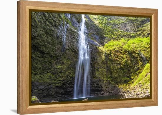 Hanakapiíai Falls Along the Na Pali Coast of Kauai-Andrew Shoemaker-Framed Premier Image Canvas