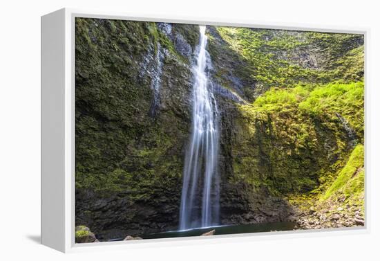 Hanakapiíai Falls Along the Na Pali Coast of Kauai-Andrew Shoemaker-Framed Premier Image Canvas