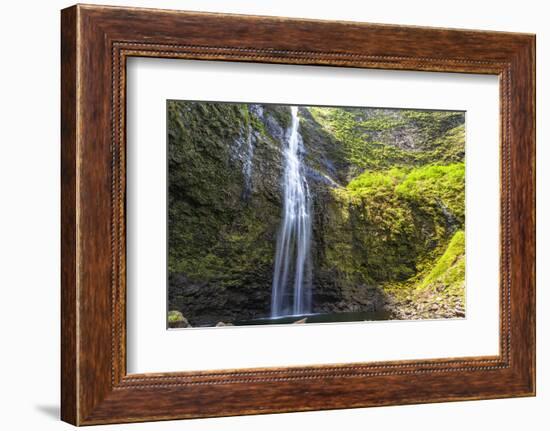 Hanakapiíai Falls Along the Na Pali Coast of Kauai-Andrew Shoemaker-Framed Photographic Print