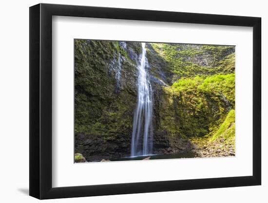 Hanakapiíai Falls Along the Na Pali Coast of Kauai-Andrew Shoemaker-Framed Photographic Print