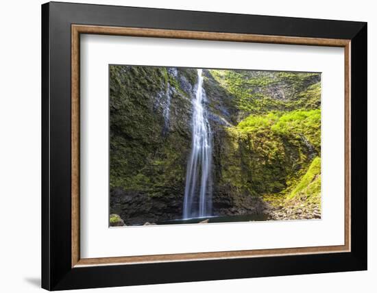 Hanakapiíai Falls Along the Na Pali Coast of Kauai-Andrew Shoemaker-Framed Photographic Print