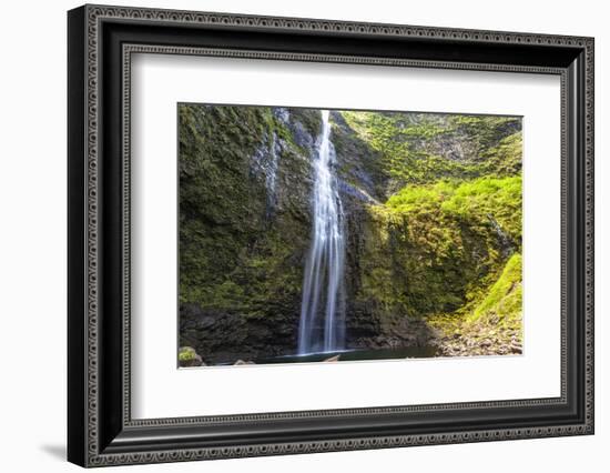 Hanakapiíai Falls Along the Na Pali Coast of Kauai-Andrew Shoemaker-Framed Photographic Print