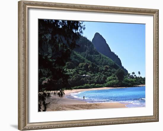 Hanalei Bay and Bali Hai, South Pacific, Hawaii, USA-Charles Sleicher-Framed Photographic Print