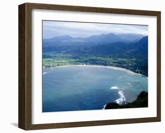 Hanalei Bay, Kauai, Hawaii, United States of America, Pacific, North America-Ethel Davies-Framed Photographic Print