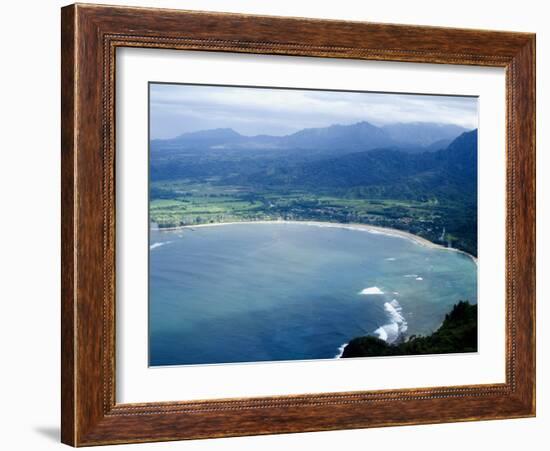 Hanalei Bay, Kauai, Hawaii, United States of America, Pacific, North America-Ethel Davies-Framed Photographic Print