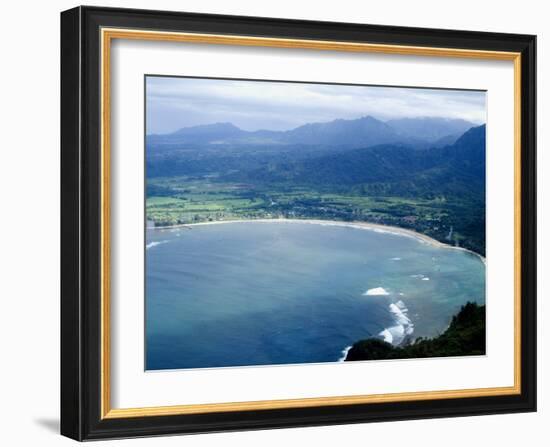 Hanalei Bay, Kauai, Hawaii, United States of America, Pacific, North America-Ethel Davies-Framed Photographic Print