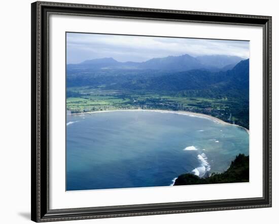 Hanalei Bay, Kauai, Hawaii, United States of America, Pacific, North America-Ethel Davies-Framed Photographic Print