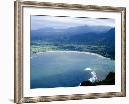 Hanalei Bay, Kauai, Hawaii, United States of America, Pacific, North America-Ethel Davies-Framed Photographic Print