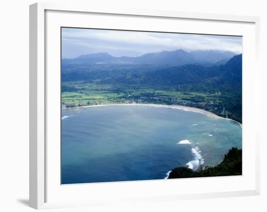 Hanalei Bay, Kauai, Hawaii, United States of America, Pacific, North America-Ethel Davies-Framed Photographic Print