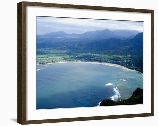 Hanalei Bay, Kauai, Hawaii, United States of America, Pacific, North America-Ethel Davies-Framed Photographic Print