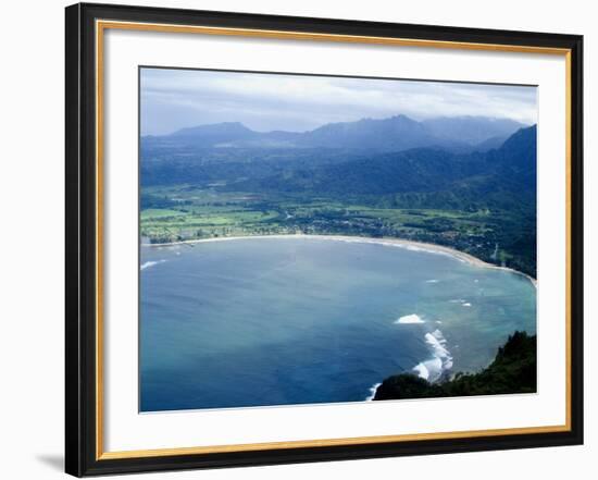 Hanalei Bay, Kauai, Hawaii, United States of America, Pacific, North America-Ethel Davies-Framed Photographic Print