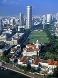 Aerial View over Central Singapore-Hanan Isachar-Framed Photographic Print