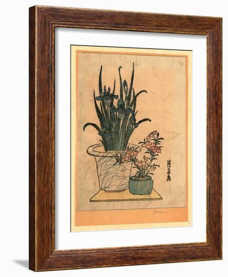 Hanashobu Ni Nadeshiko-Keisai Eisen-Framed Giclee Print