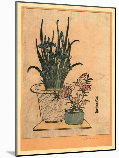 Hanashobu Ni Nadeshiko-Keisai Eisen-Mounted Giclee Print
