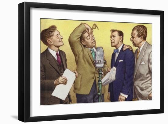 Hancock's Half Hour: Kenneth Williams, Tony Hancock, Bill Kerr and Sid James-Pat Nicolle-Framed Giclee Print