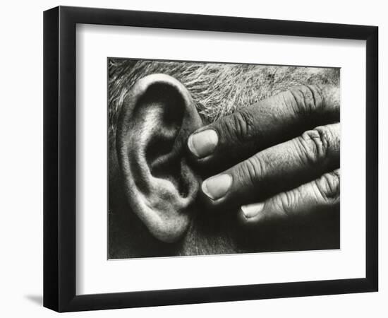 Hand and Ear, Ramiel McGeehee, 1929 (silver gelatin print)-Brett Weston-Framed Photographic Print