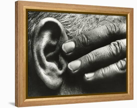 Hand and Ear, Ramiel McGeehee, 1929 (silver gelatin print)-Brett Weston-Framed Premier Image Canvas