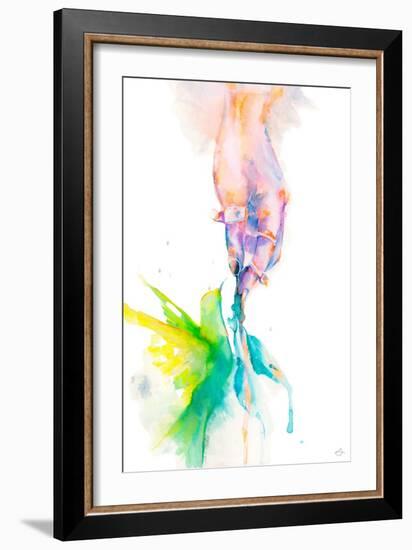 Hand And Hummingbird-Stella Chang-Framed Art Print