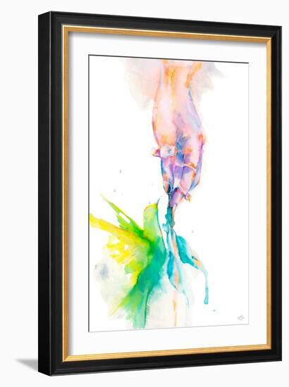 Hand And Hummingbird-Stella Chang-Framed Art Print