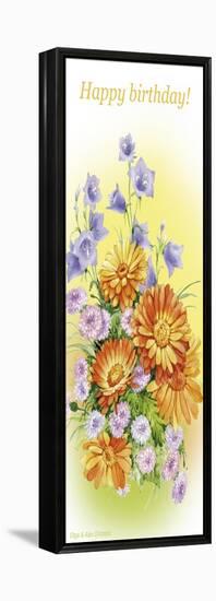 Hand bells and calendula-Olga And Alexey Drozdov-Framed Premier Image Canvas