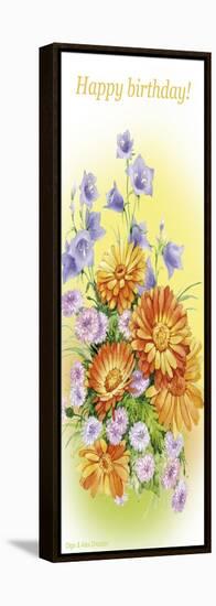 Hand bells and calendula-Olga And Alexey Drozdov-Framed Premier Image Canvas