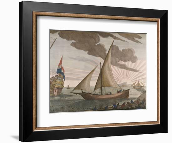 Hand-Colored Engraving from le Neptune Francois, Maritime Atlas, 1693-1700-null-Framed Giclee Print