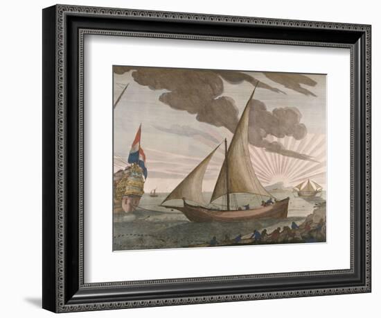 Hand-Colored Engraving from le Neptune Francois, Maritime Atlas, 1693-1700-null-Framed Giclee Print