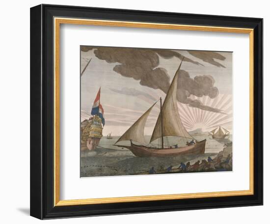 Hand-Colored Engraving from le Neptune Francois, Maritime Atlas, 1693-1700-null-Framed Giclee Print