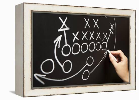 Hand Drawing A Game Strategy-Ivelin Radkov-Framed Premier Image Canvas