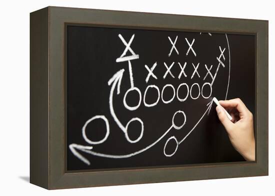 Hand Drawing A Game Strategy-Ivelin Radkov-Framed Premier Image Canvas