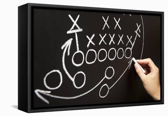 Hand Drawing A Game Strategy-Ivelin Radkov-Framed Premier Image Canvas