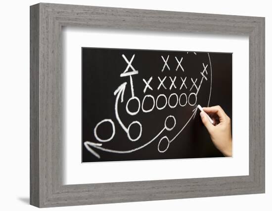 Hand Drawing A Game Strategy-Ivelin Radkov-Framed Photographic Print