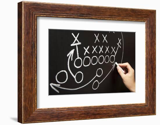Hand Drawing A Game Strategy-Ivelin Radkov-Framed Photographic Print